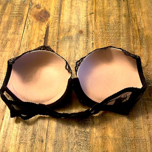 Ajour Lace Push Up Demi Convertible bra. 34C - Picture 3 of 4